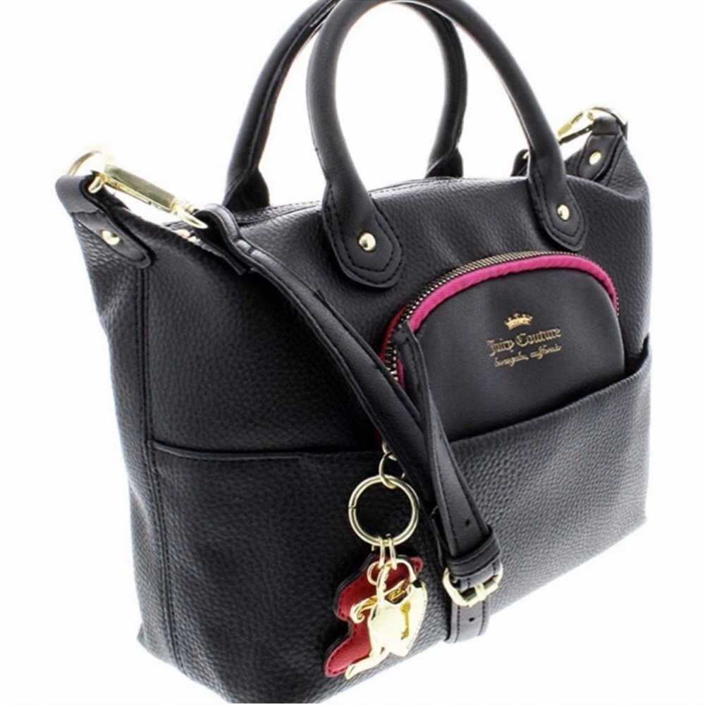 Juicy Couture “Charm School” Black Satchel - Picture 3 of 16